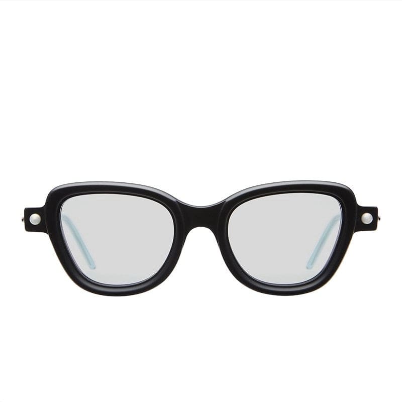 Kuboraum P5 Bm - Black Matt, Violet + Green Water Glasses