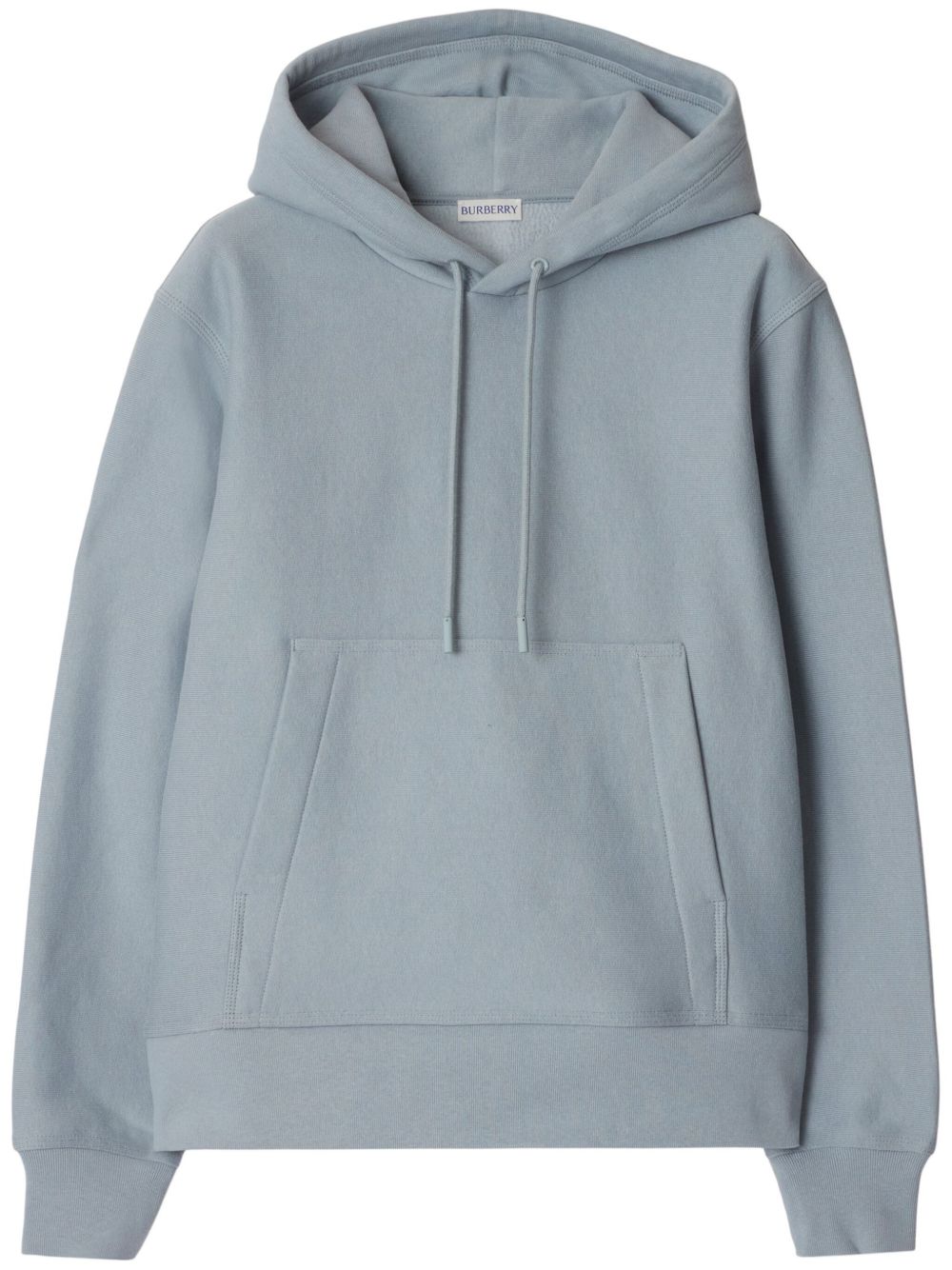 Burberry logo连帽衫 - 蓝色