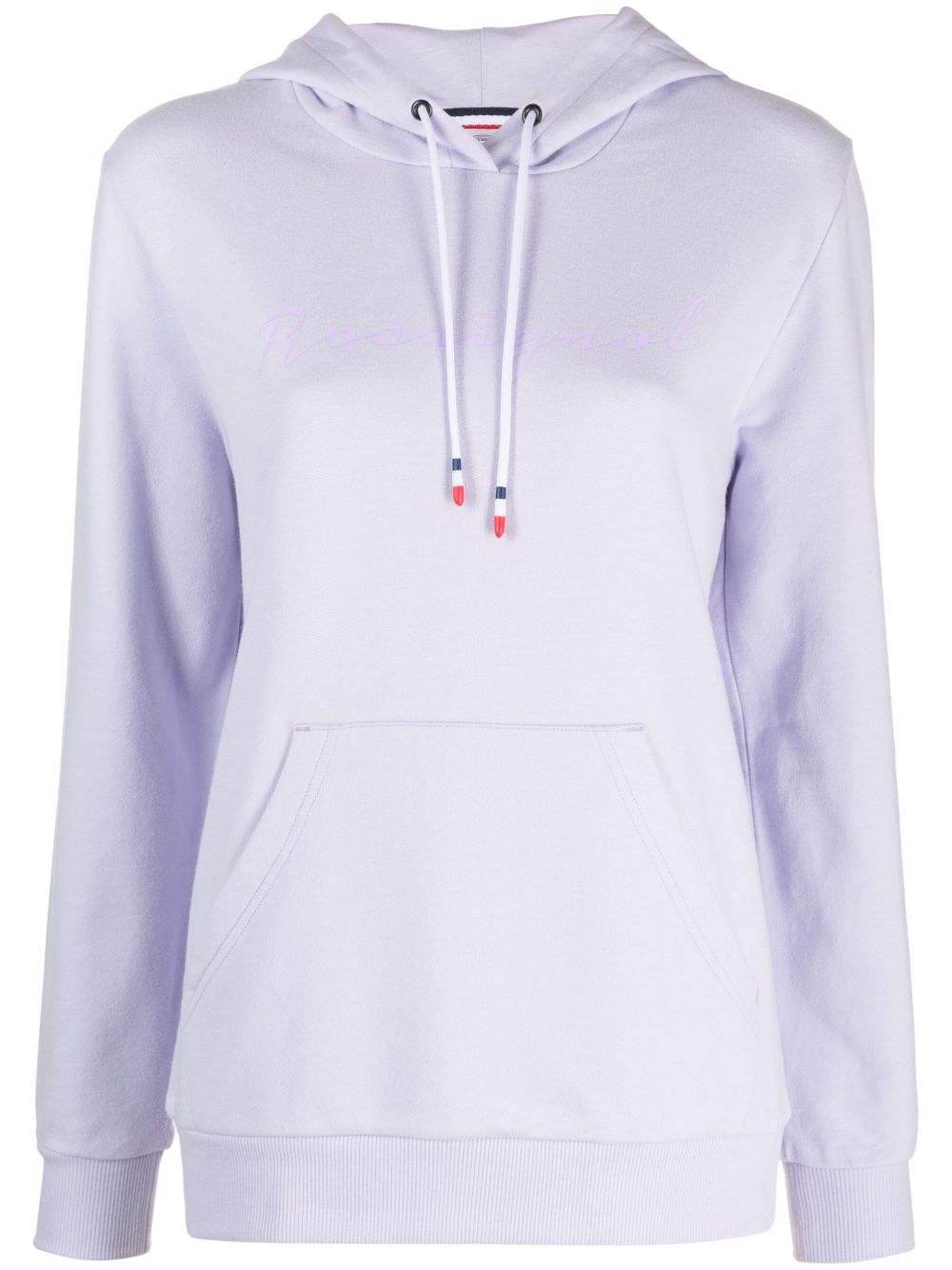 Rossignol logo印花棉连帽衫 - 紫色