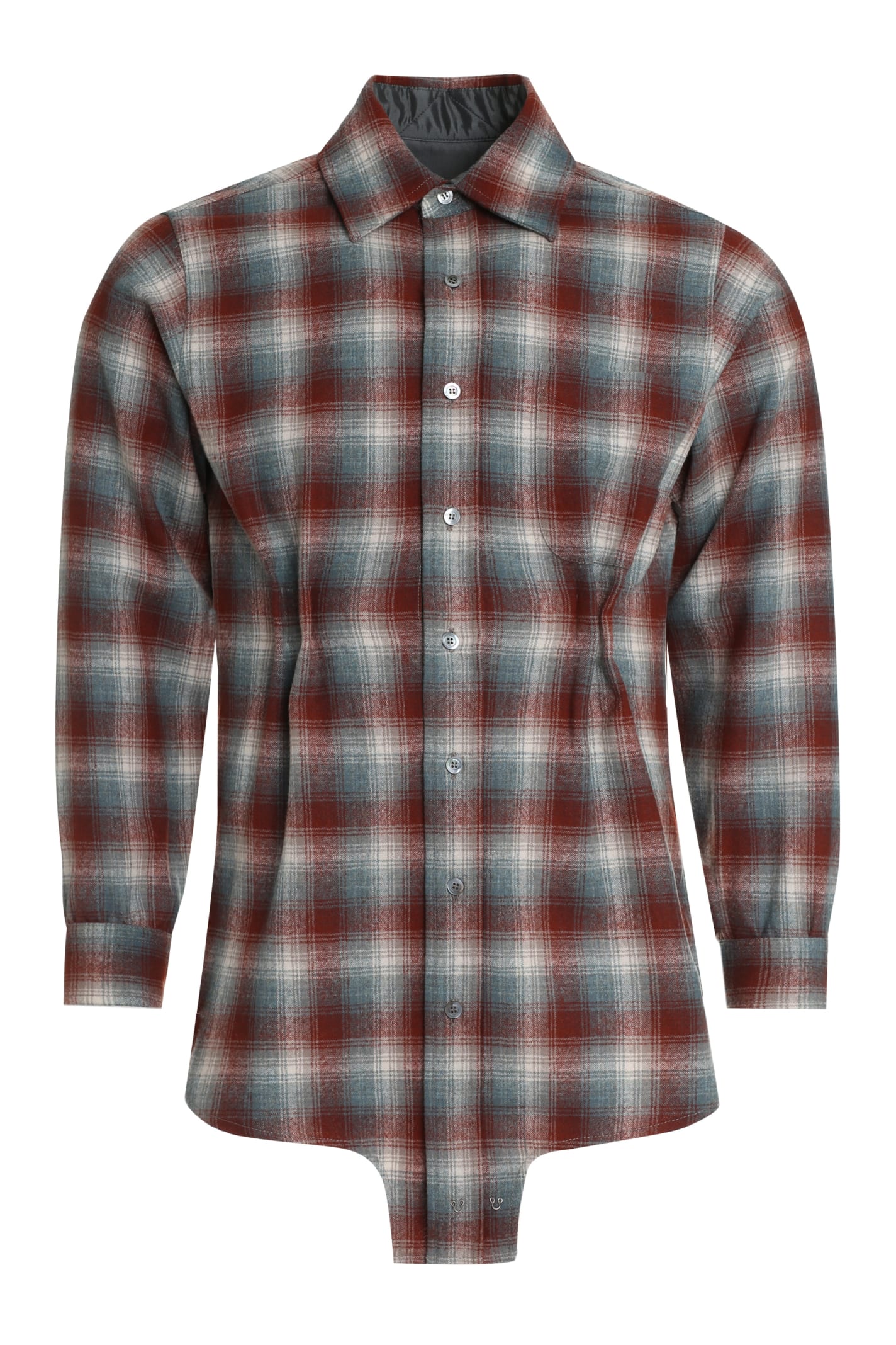 Maison Margiela X Pendleton -氨纶羊毛衬衫