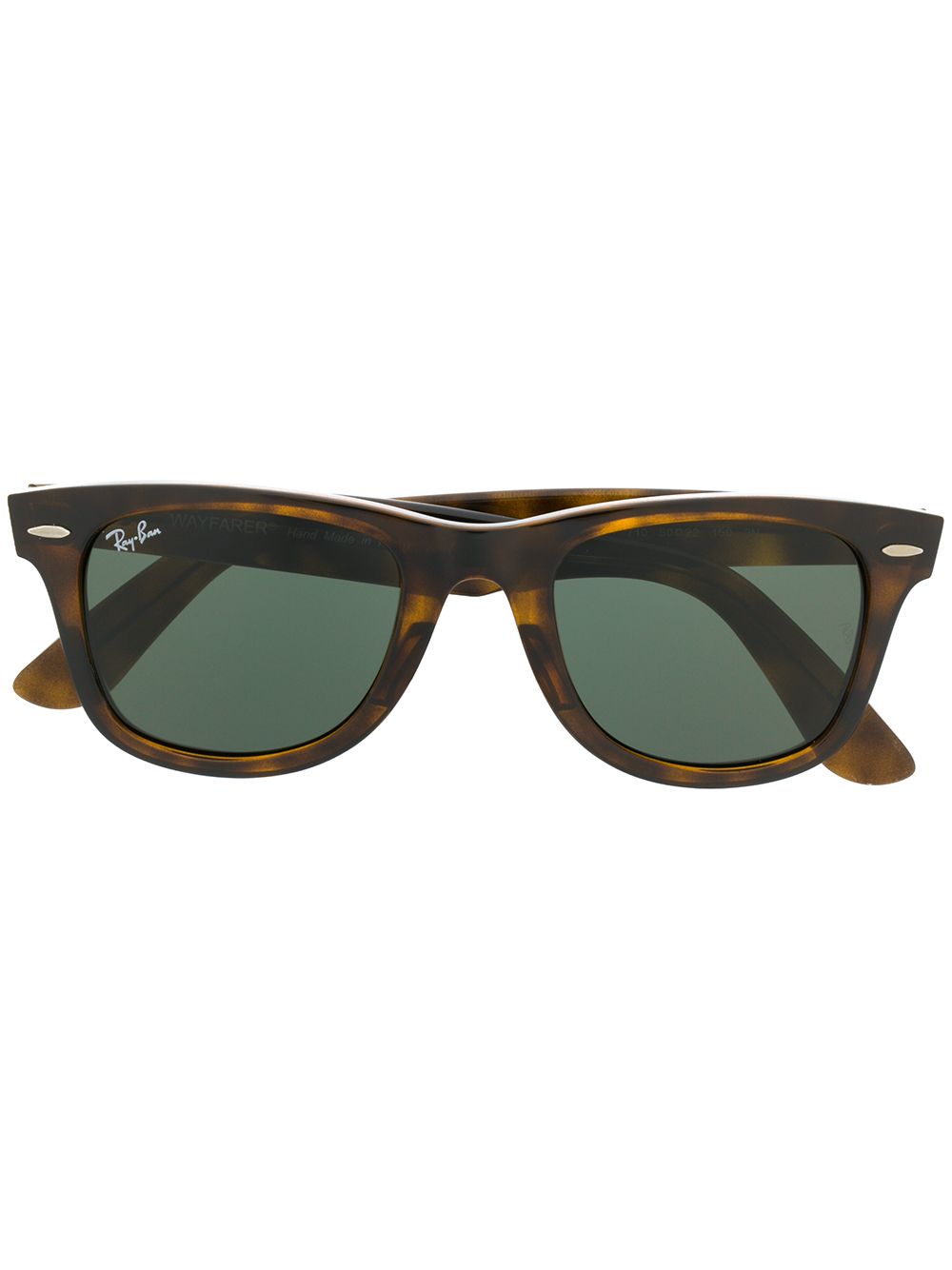 Ray-Ban 长方形框太阳眼镜 - 褐色