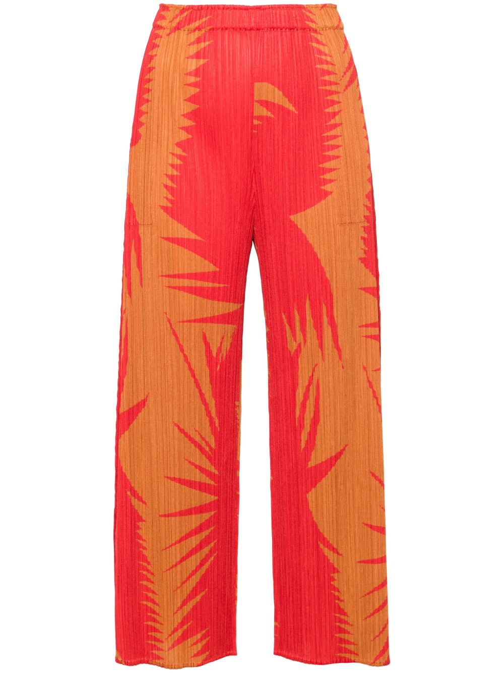 Pleats Please Issey Miyake Piquant 露踝裤 - 红色