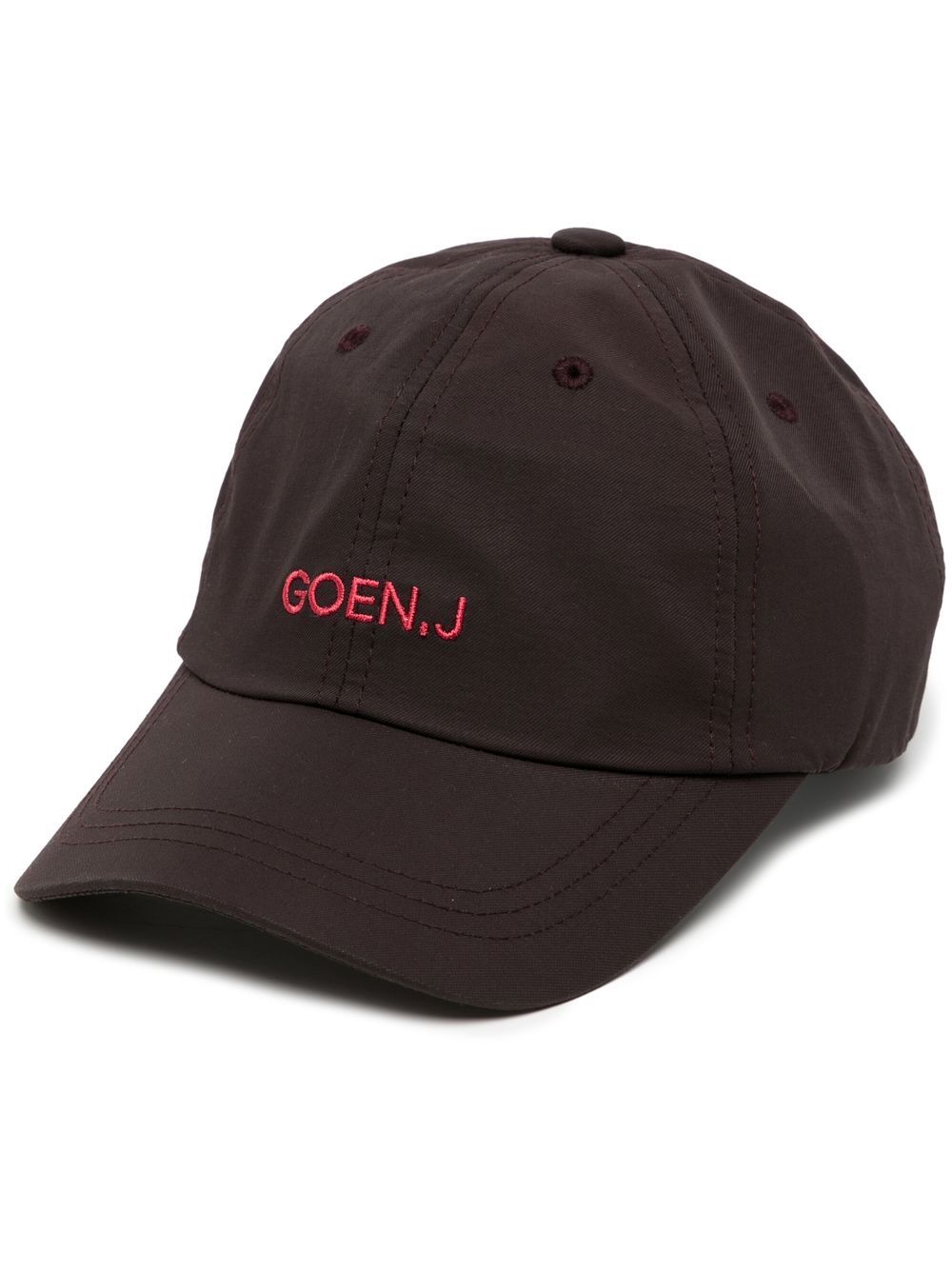 Goen.J logo刺绣棒球帽 - 黑色