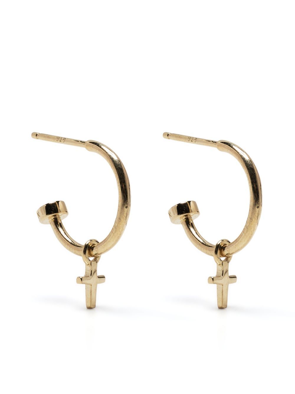 Stolen Girlfriends Club Stolen Cross Anchor Sleeper 耳环 - 金色