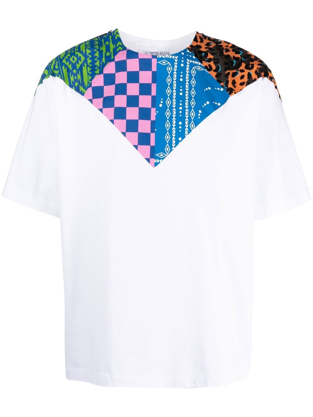 Marcelo Burlon County of Milan Mix&Match 印花T恤 - 白色