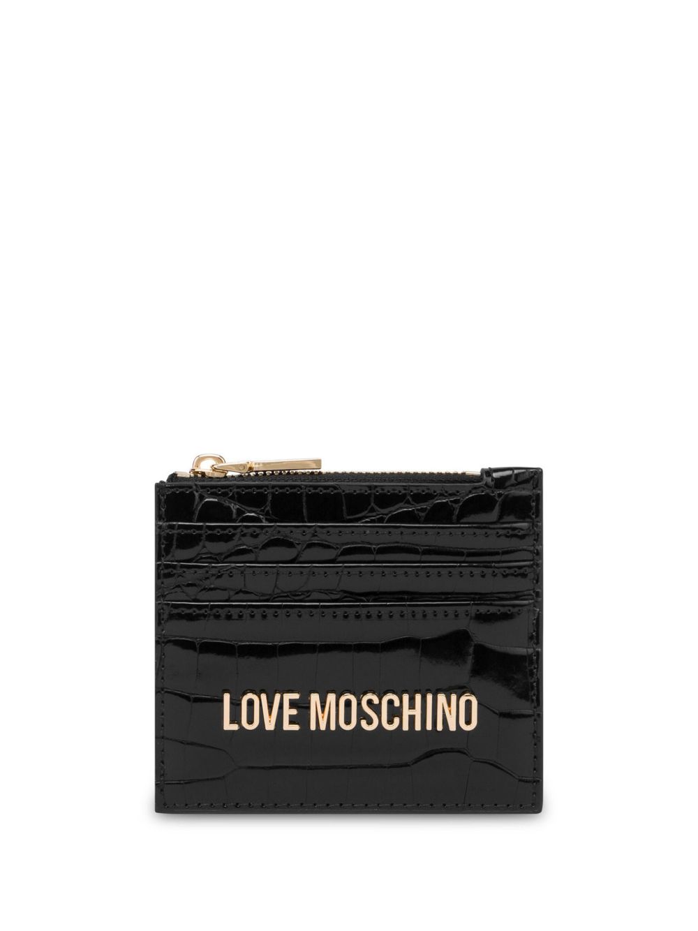 Love Moschino logo钱包 - 黑色