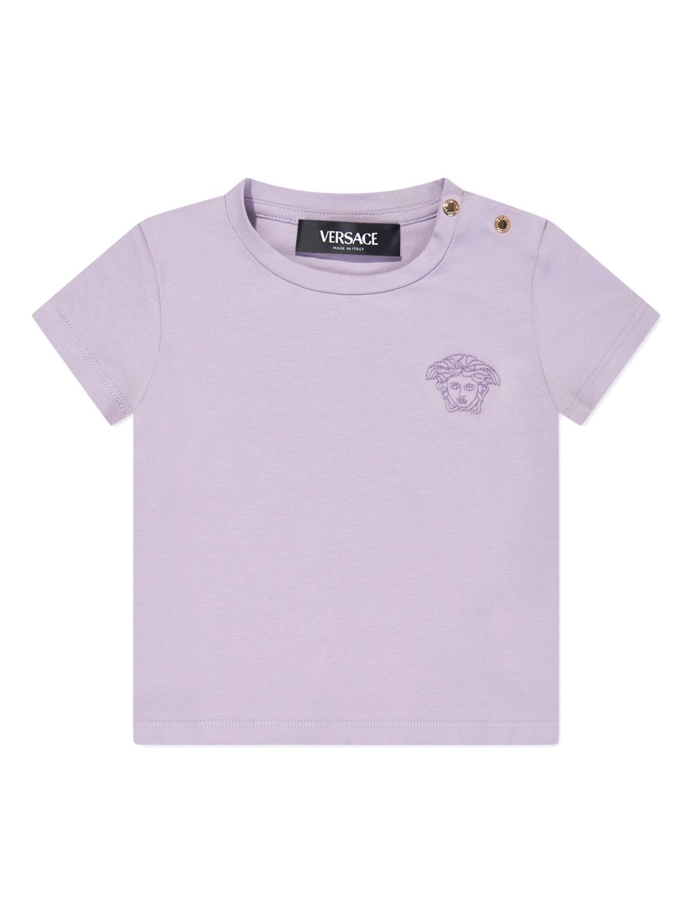 Versace Kids Medusa T恤 - 紫色