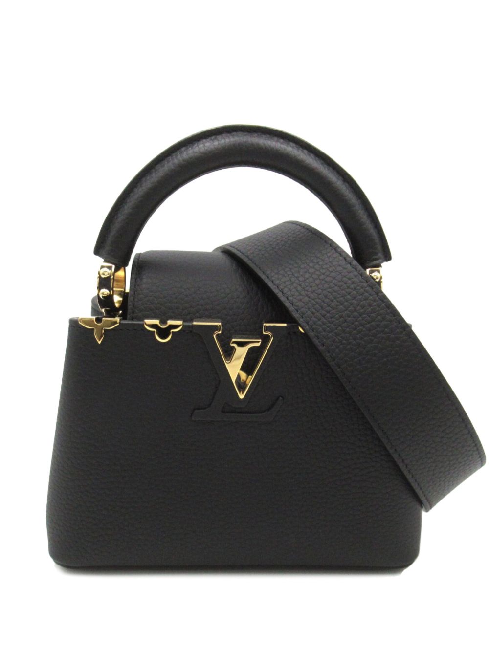 Louis Vuitton Pre-Owned Capucines 迷你单肩包（2021年典藏款） - 黑色