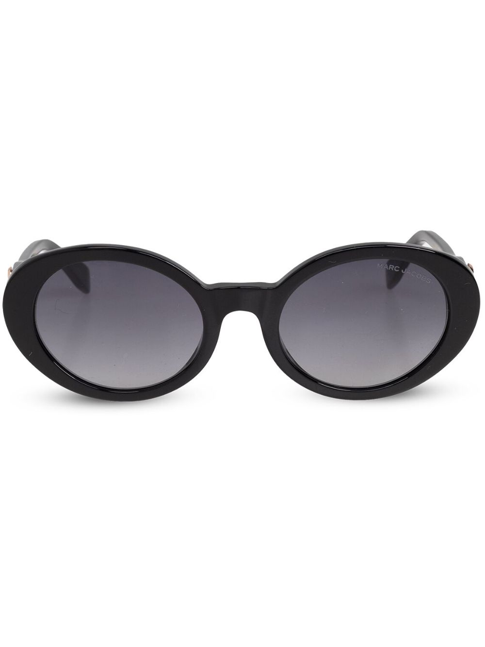 Marc Jacobs Eyewear logo标牌太阳眼镜 - 黑色