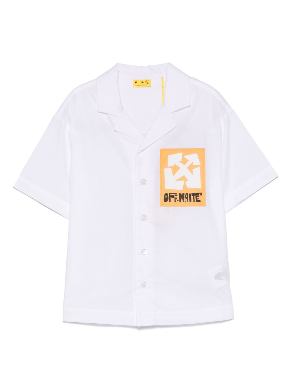 Off-White Kids Big Label 衬衫 - 白色