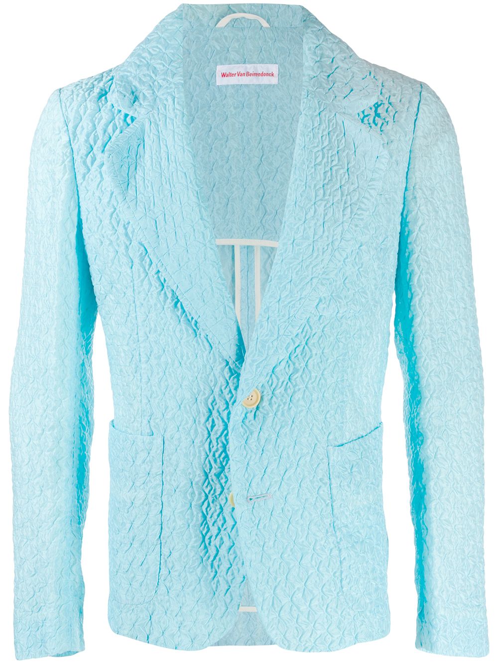 Walter Van Beirendonck Pre-Owned 提花西装夹克 - 蓝色