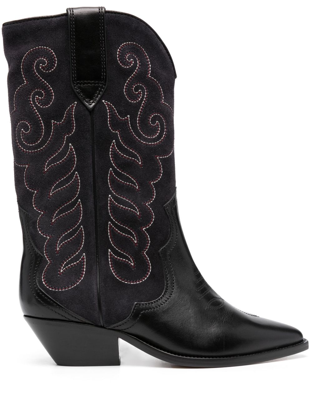 ISABEL MARANT Duerto 西部风中筒靴 - 蓝色
