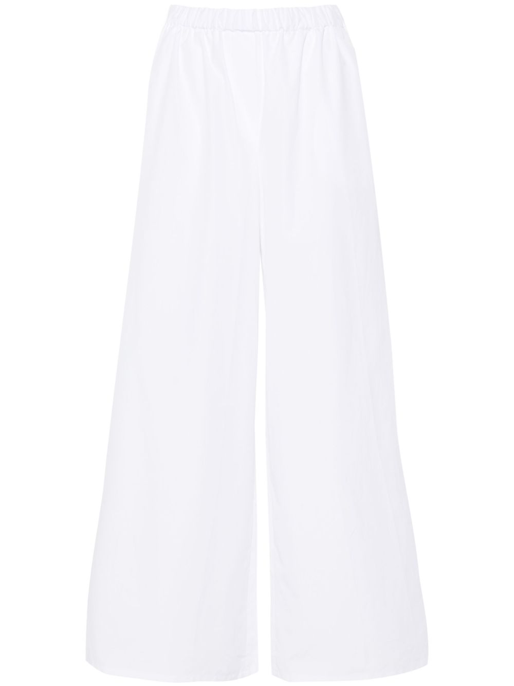 Max Mara Navigli 阔腿帕拉松长裤 - 白色