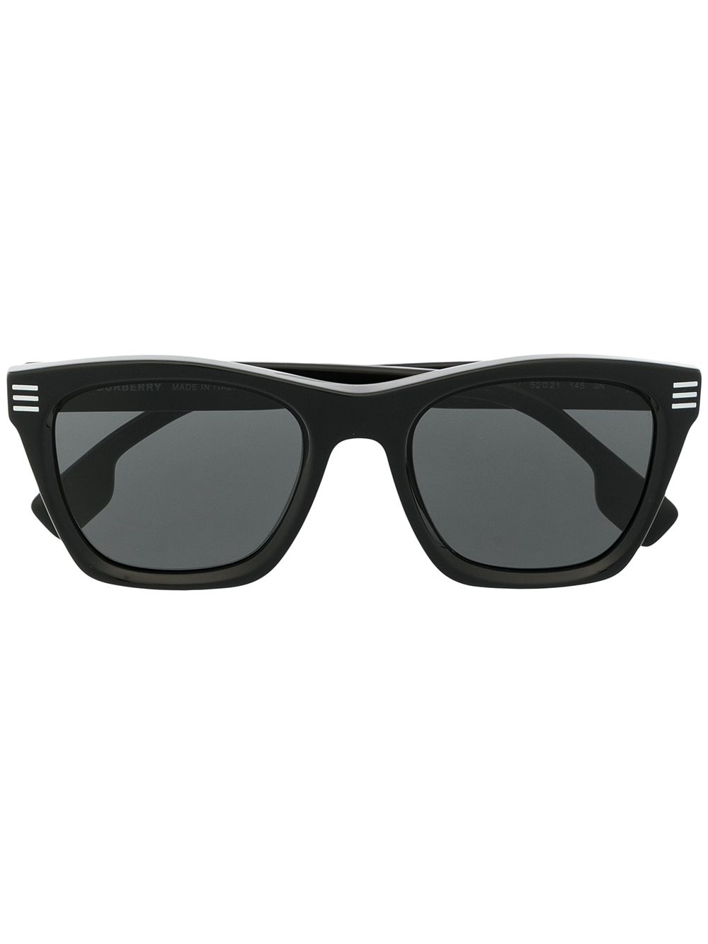 Burberry Eyewear 博柏利 Cooper 方形镜框太阳眼镜 - 黑色