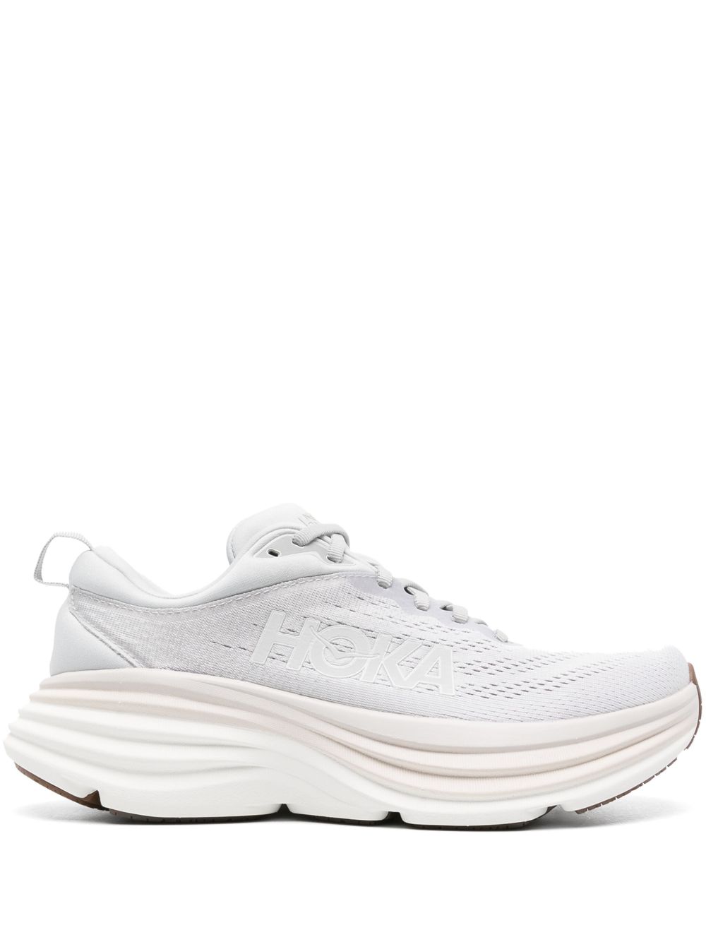 HOKA Bondi 8 厚底运动鞋 - 灰色