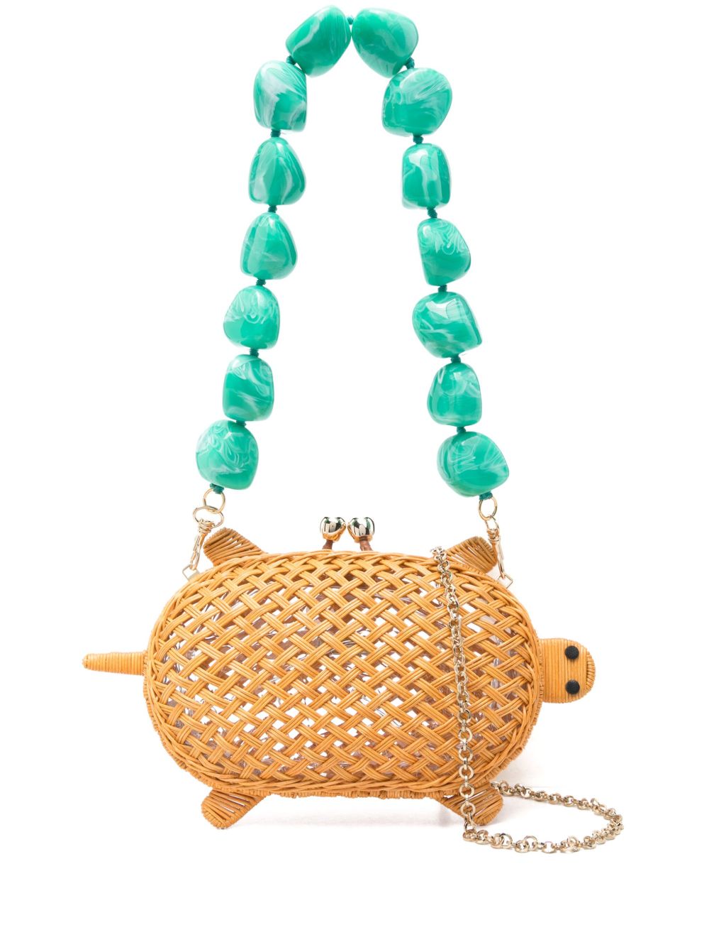 SERPUI Elis Turtle clutch bag - 中性色
