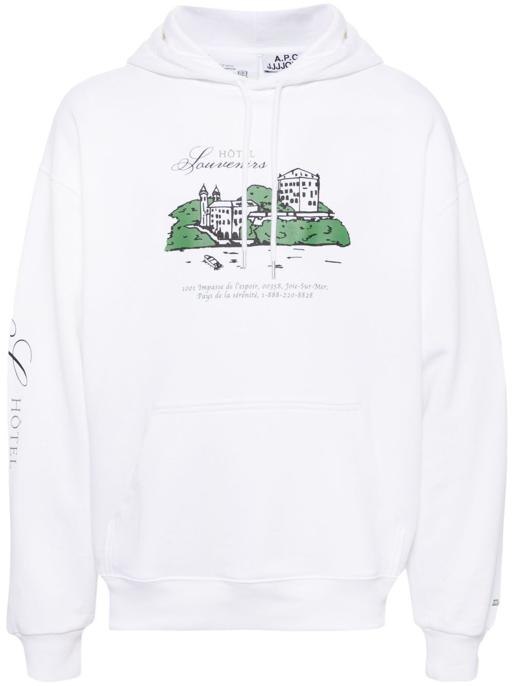 A.P.C. Hotel JJJJound 连帽衫 - 白色