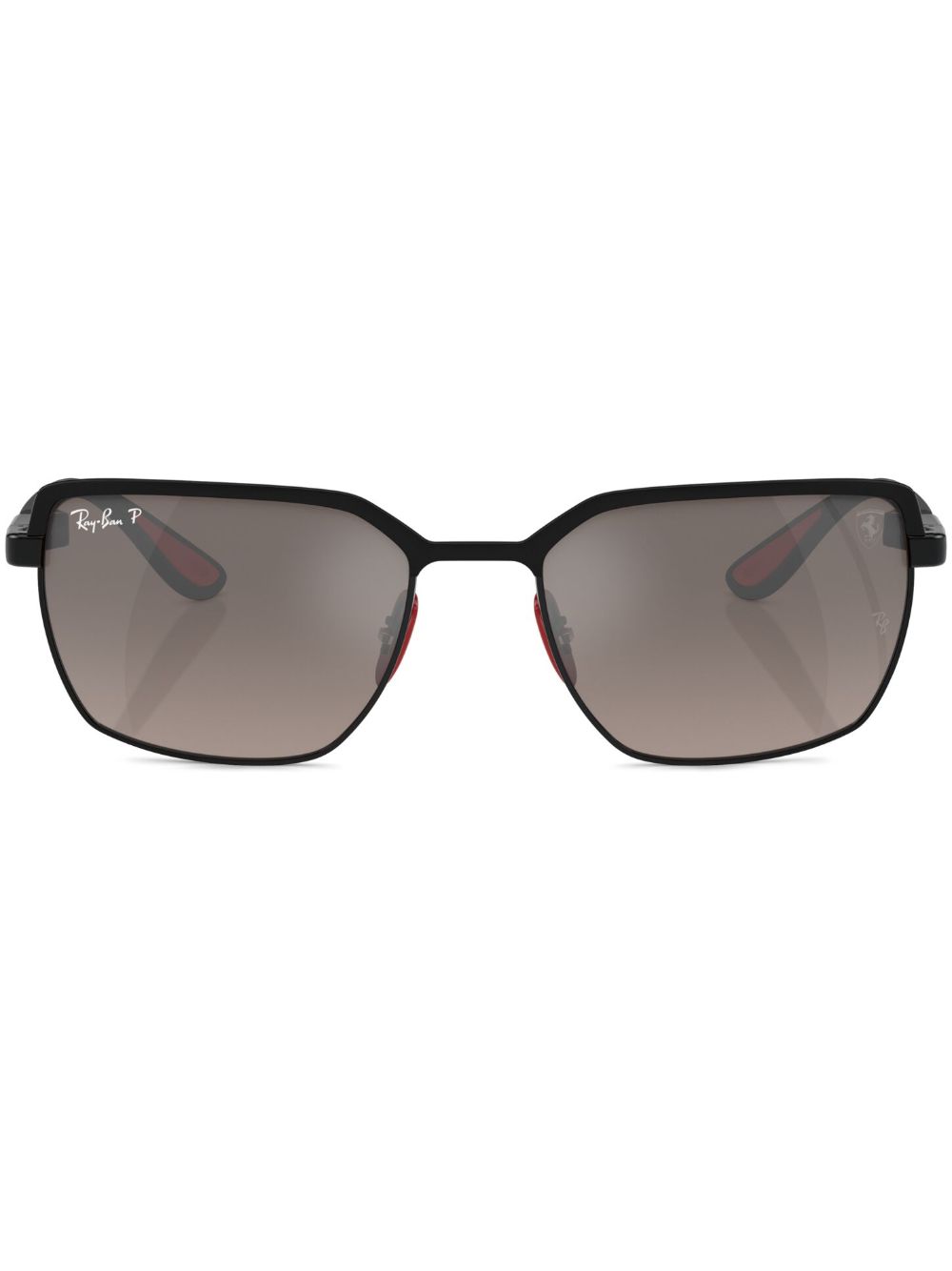 Ray-Ban Scuderia Ferrari Collection 方框太阳眼镜 - 黑色