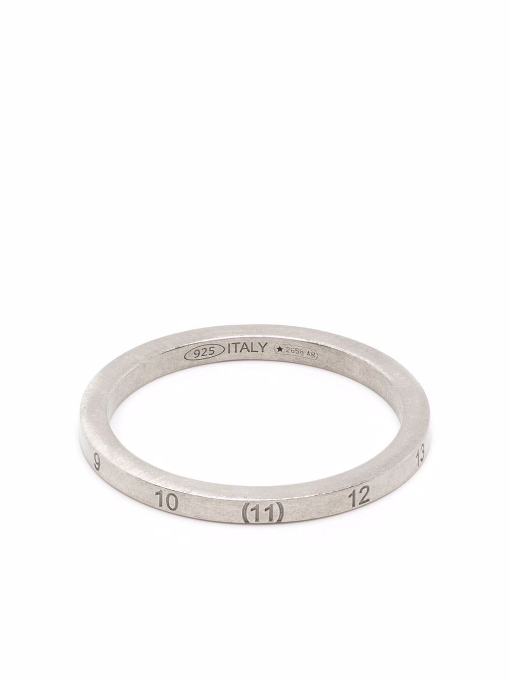 Maison Margiela 马丁·马吉拉时装屋 数字雕刻戒指 - 银色