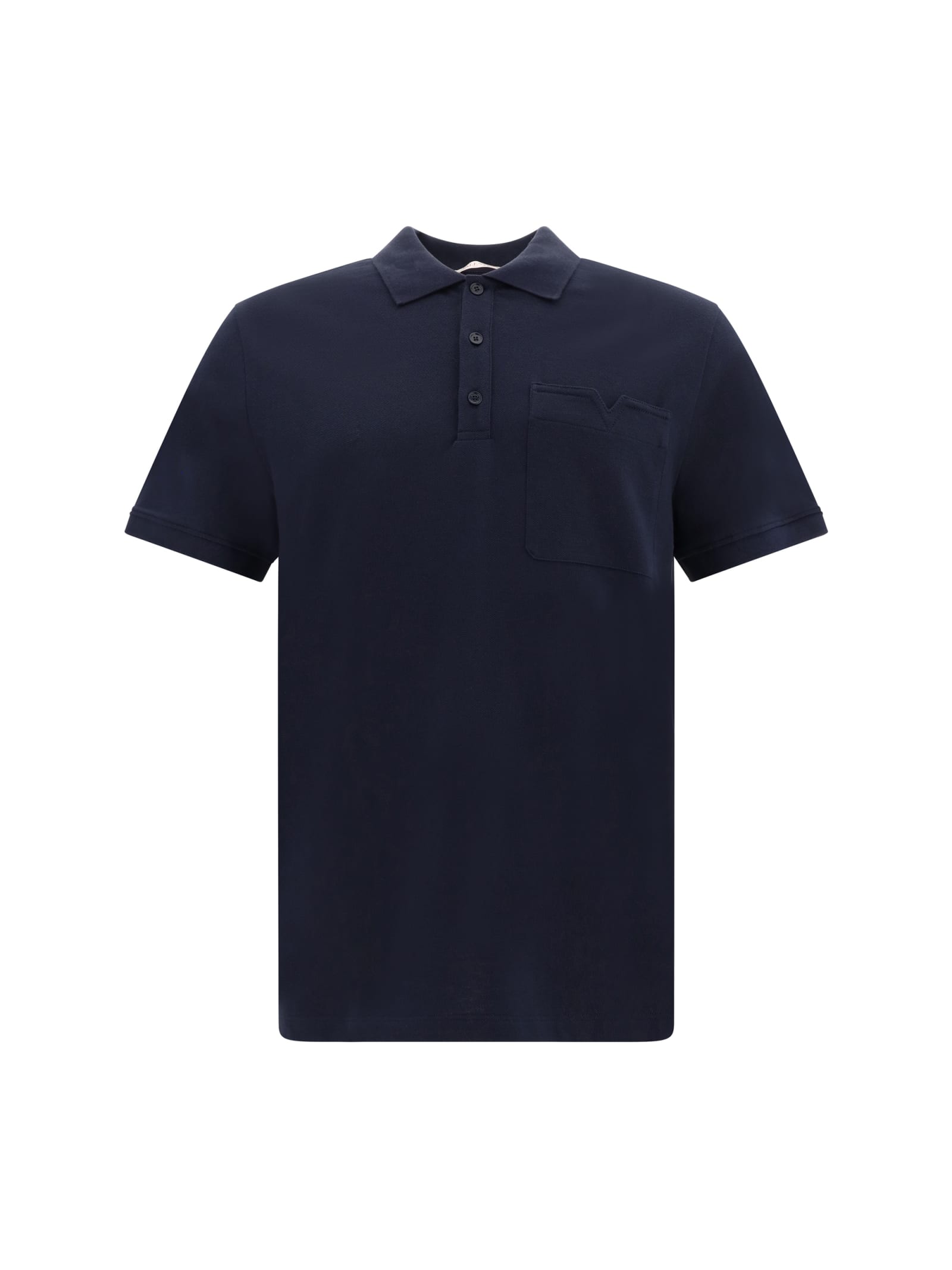 Valentino 纽扣细节短袖Polo衫