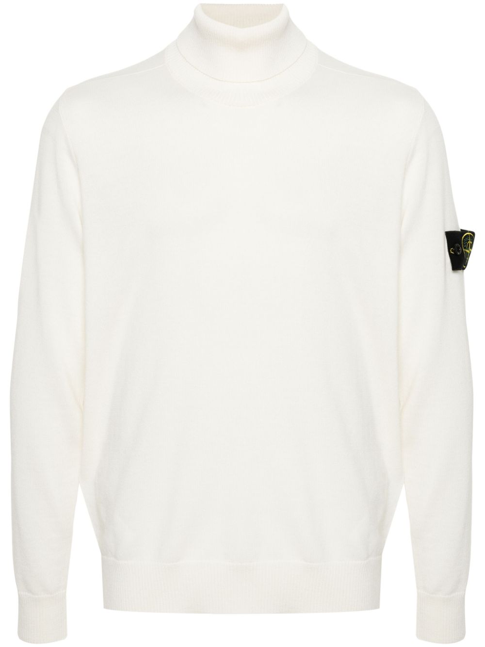Stone Island 罗盘徽章羊毛毛衣 - 中性色