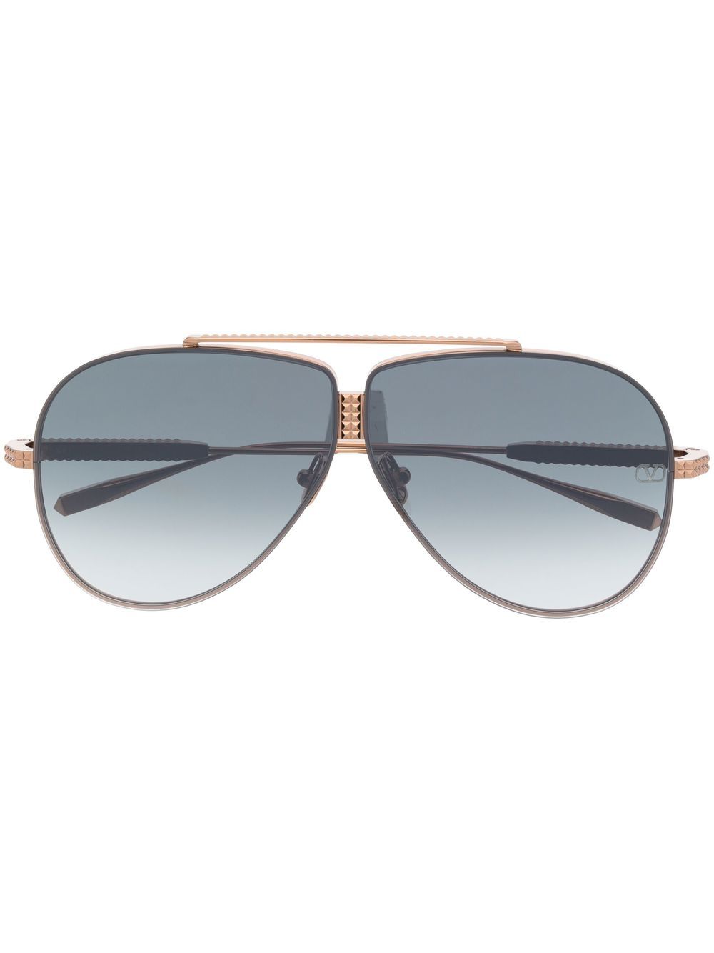 VALENTINO GARAVANI EYEWEAR 华伦天奴 Rockstud 飞行员太阳眼镜 - 粉色