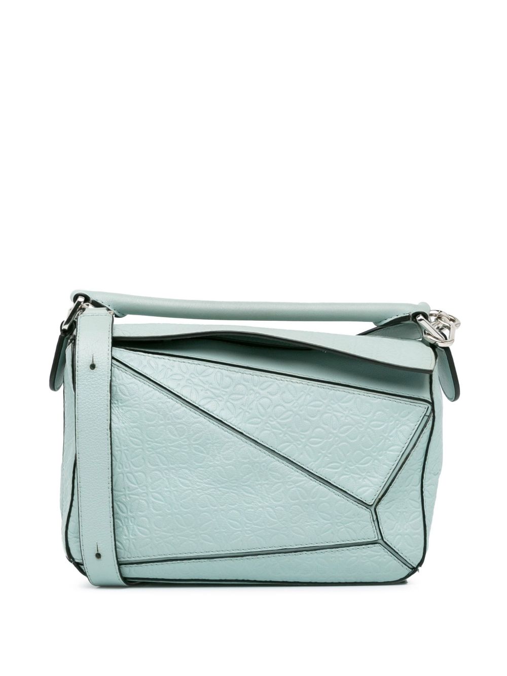 Loewe Pre-Owned Embossed Puzzle 小号斜挎包（2015-2023年典藏款） - 蓝色