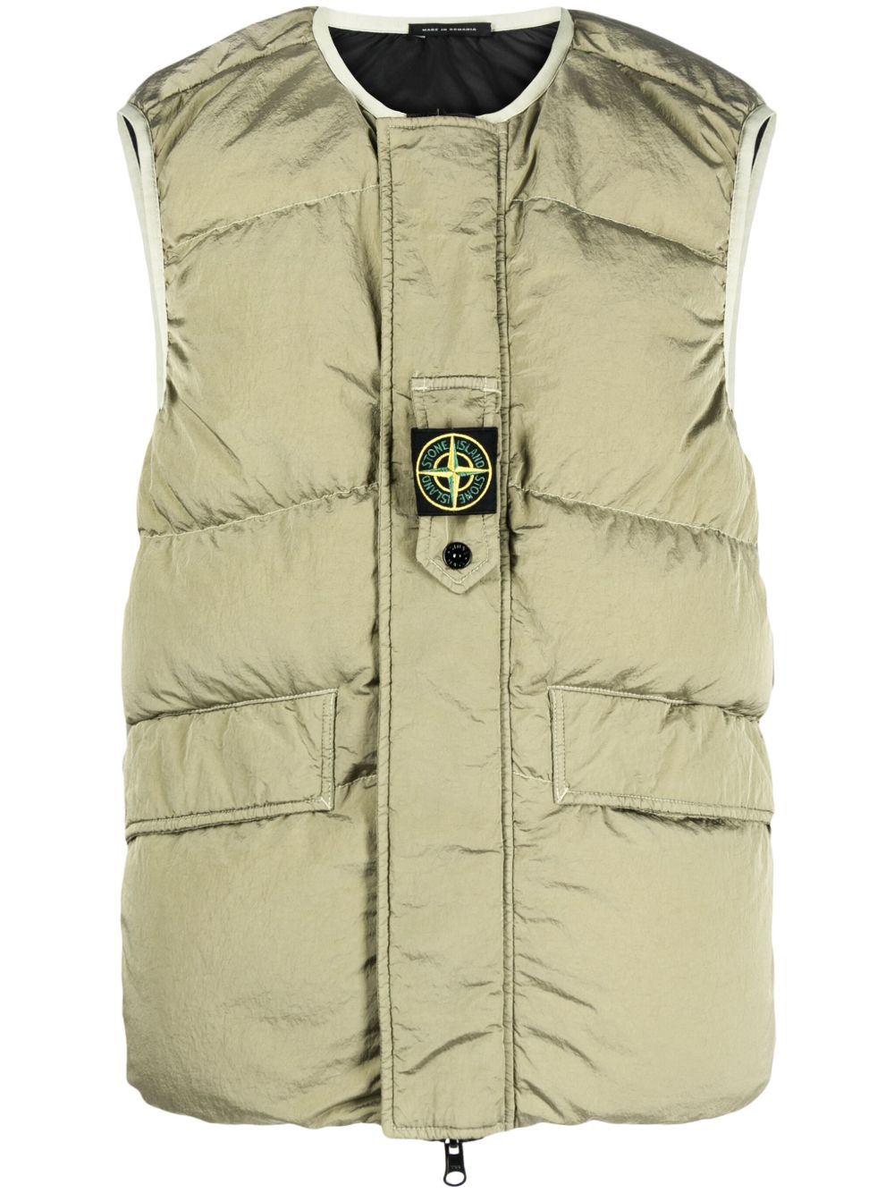 Stone Island 双面羽绒夹克 - 绿色