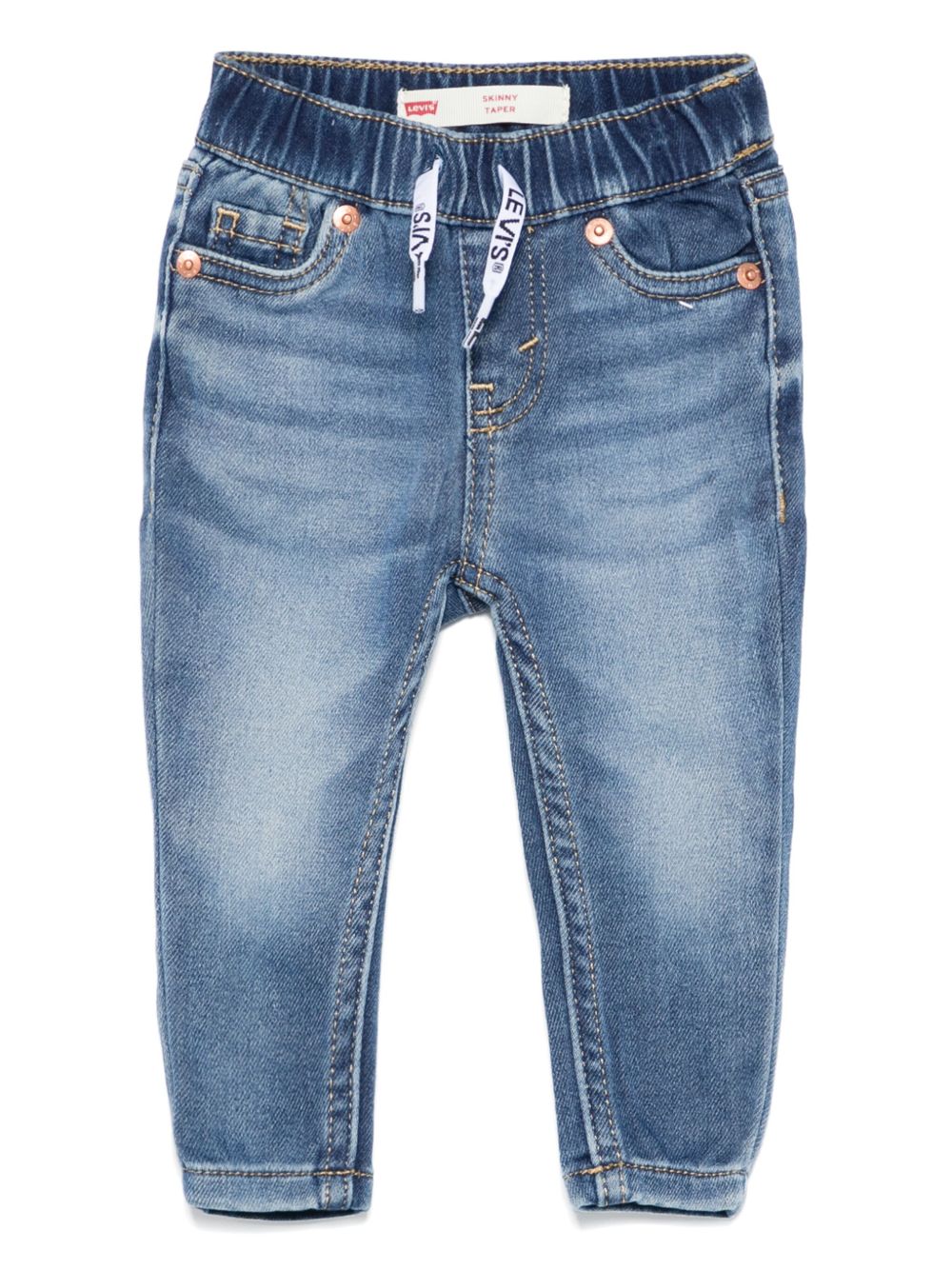 Levi's Kids 锥形牛仔裤 - 蓝色