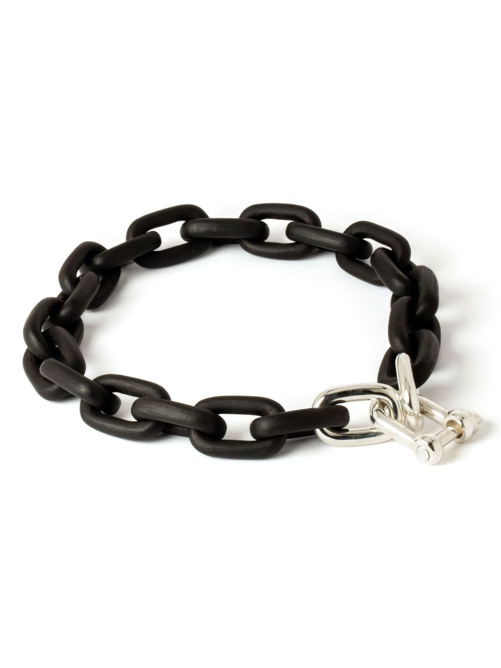 Parts of Four Charm Chain 木质项圈 - 黑色