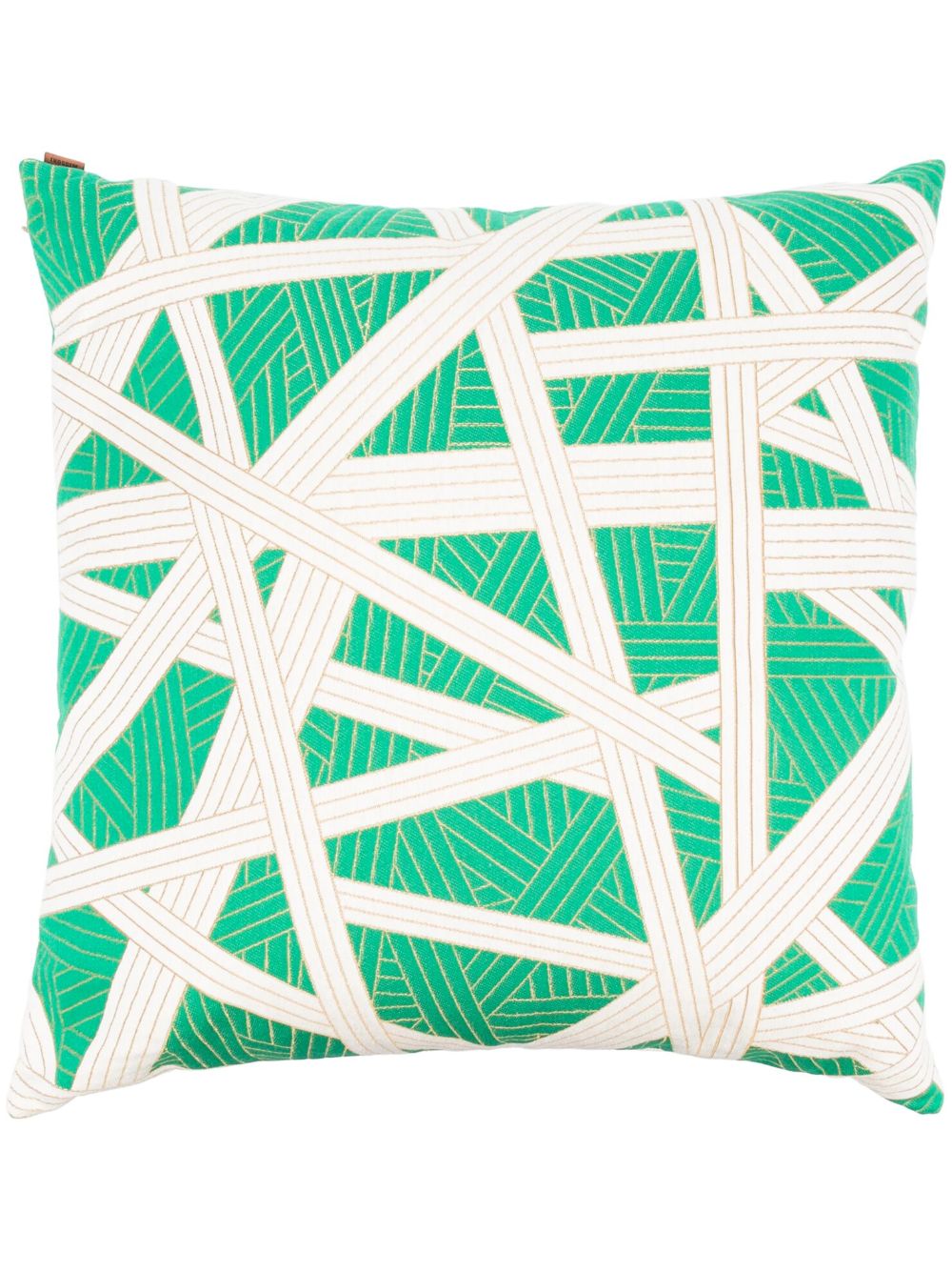 Missoni Home Nastri 条纹抱枕 - 绿色