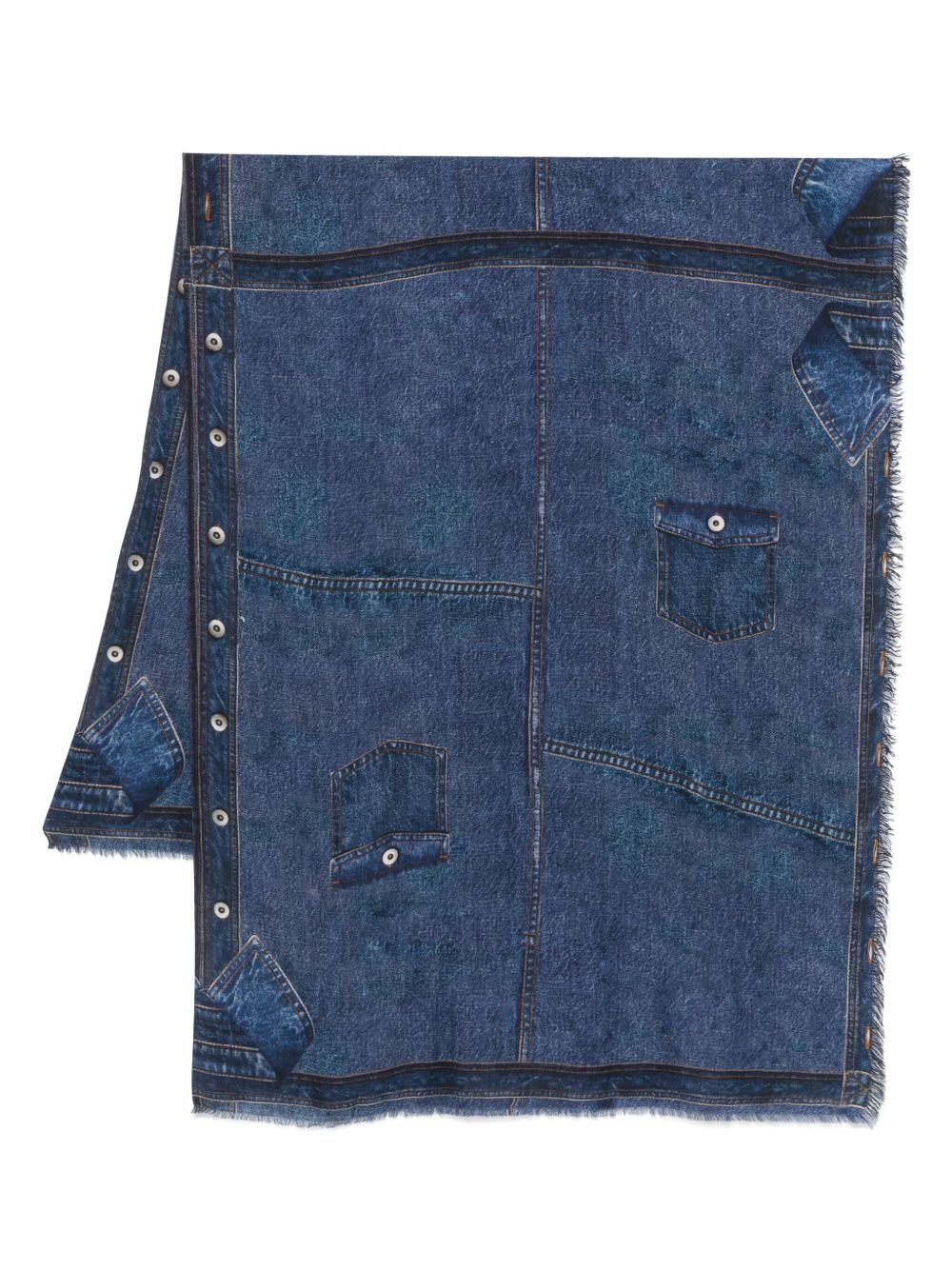Faliero Sarti New Denim 围巾 - 蓝色
