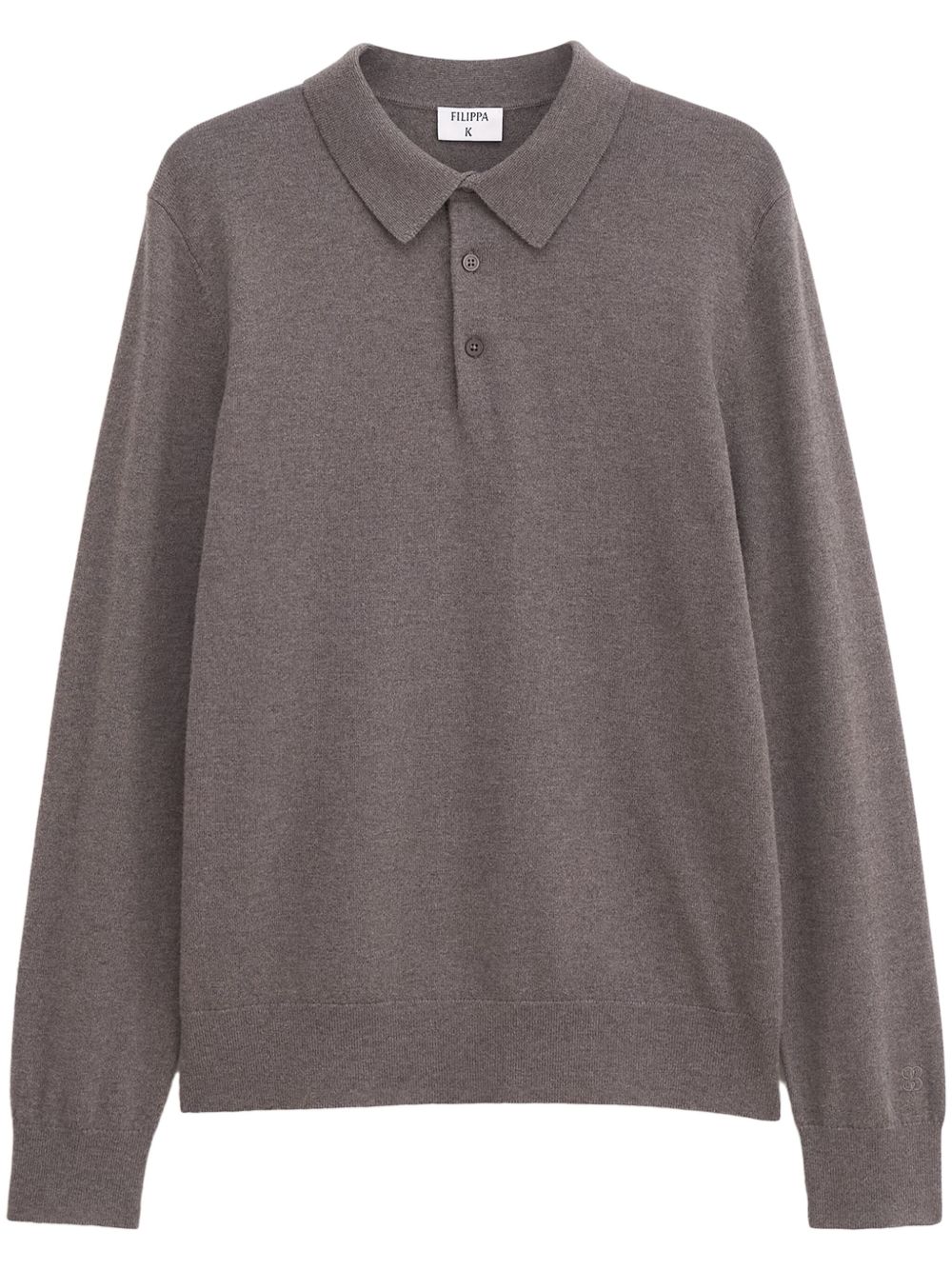 Filippa K 密织长袖polo衫 - 褐色
