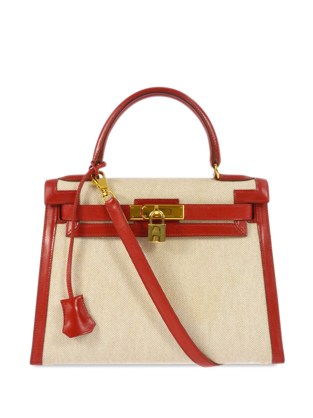 Hermès Pre-Owned Kelly 28 Sellier 两用手提包（1997年典藏款） - 中性色