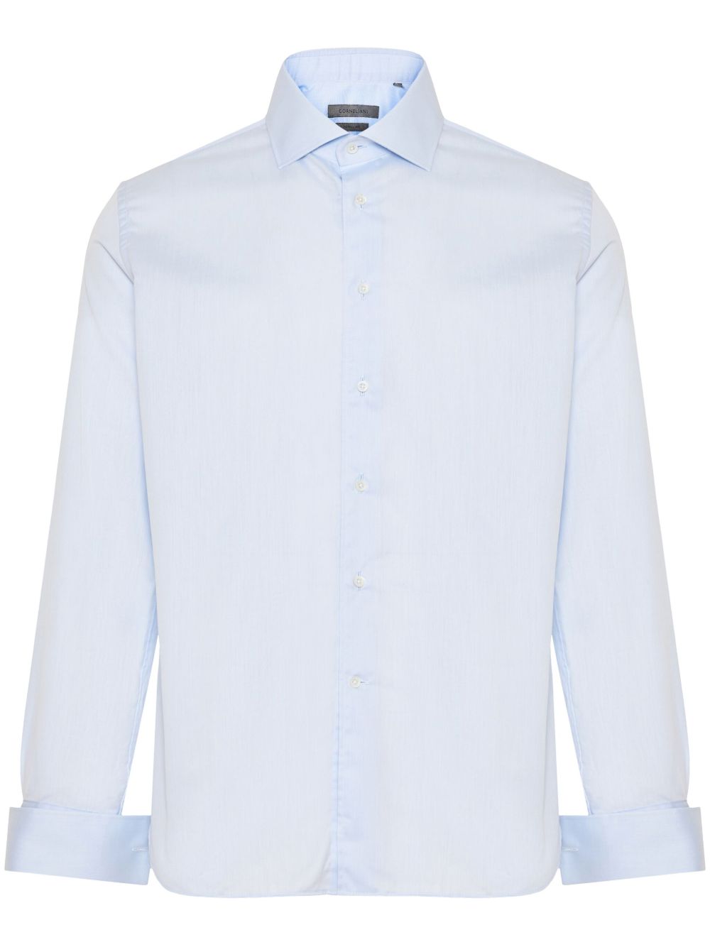 Corneliani 经典棉衬衫 - 蓝色
