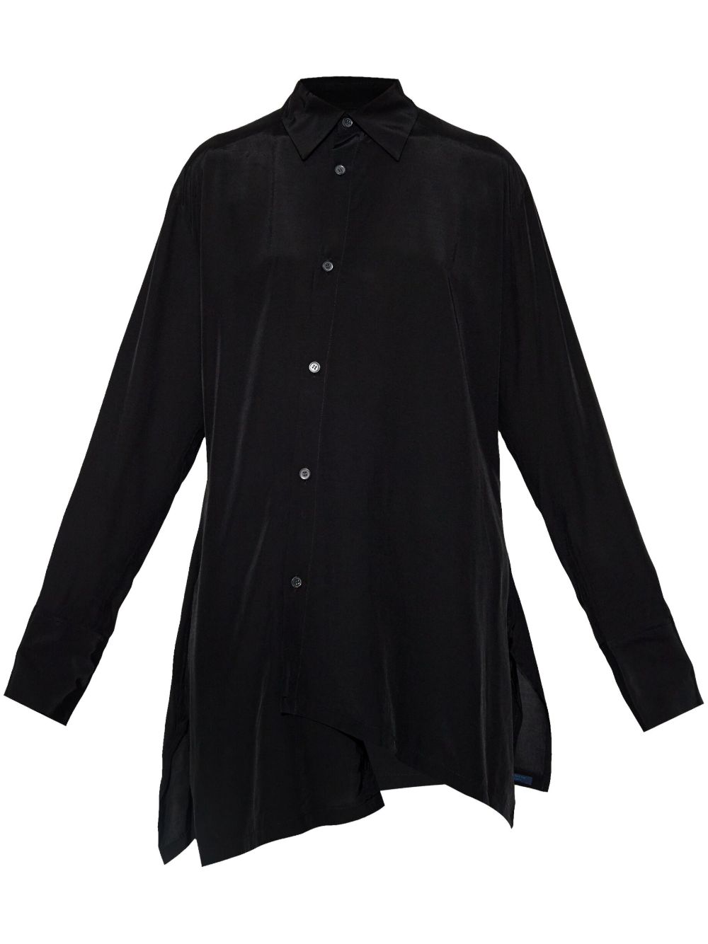 Yohji Yamamoto Asymetric 罩衫 - 黑色