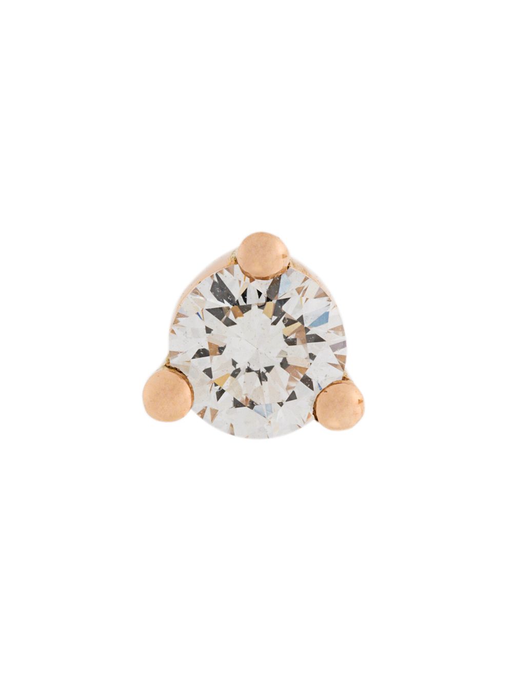 Delfina Delettrez Dots Solitaire钻石耳环 - 白色