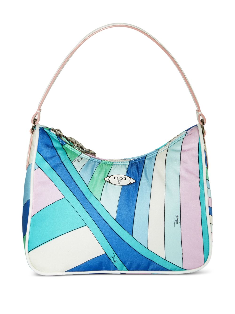 PUCCI Yummy logo标牌单肩包 - 蓝色