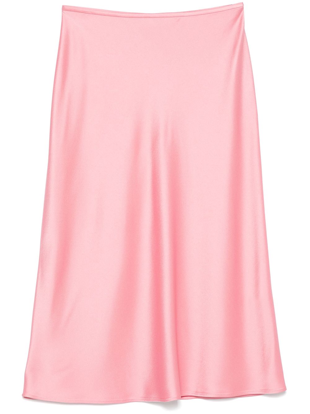 Blumarine satin midi skirt - 粉色