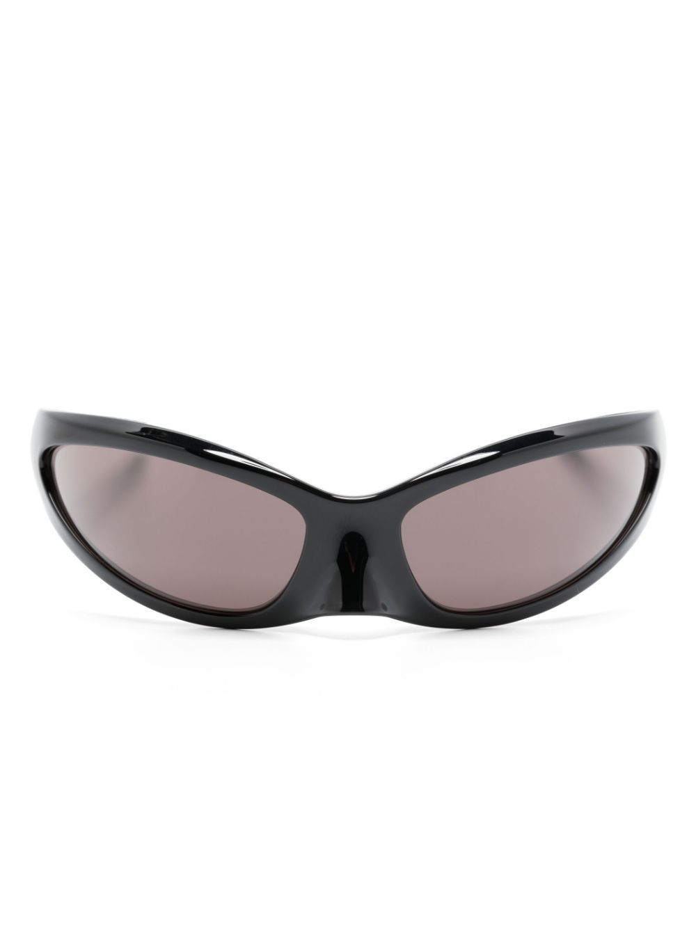 Balenciaga Eyewear Skin 猫眼框太阳眼镜 - 黑色