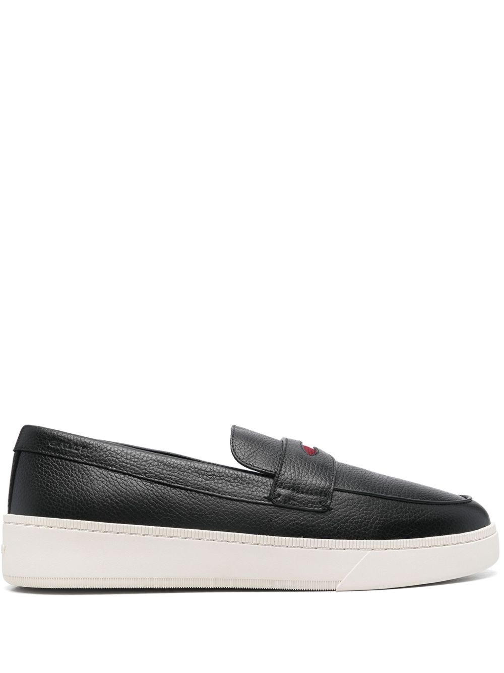 Bally logo压纹运动鞋 - 黑色