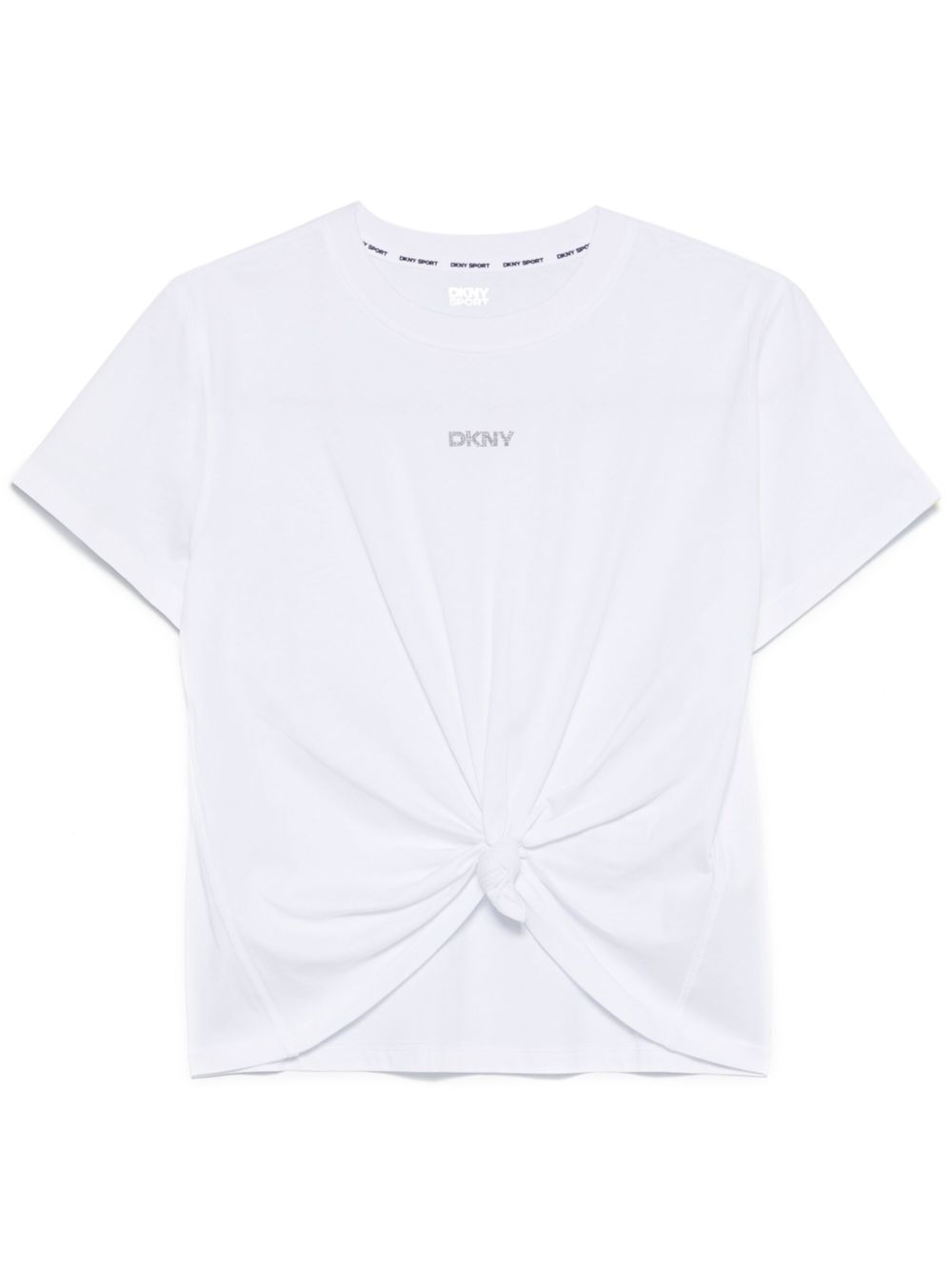 DKNY 旋褶T恤 - 白色