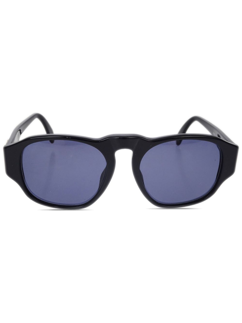 CHANEL Pre-Owned CC 方框太阳眼镜（1990-2000年典藏款） - 黑色