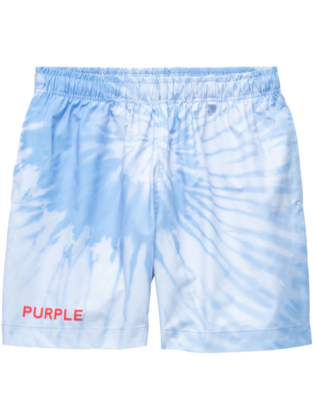 Purple Brand All-Around 扎染短裤 - 蓝色