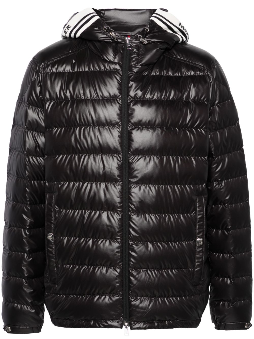 Moncler Cornour 羽绒蓬松夹克 - 黑色