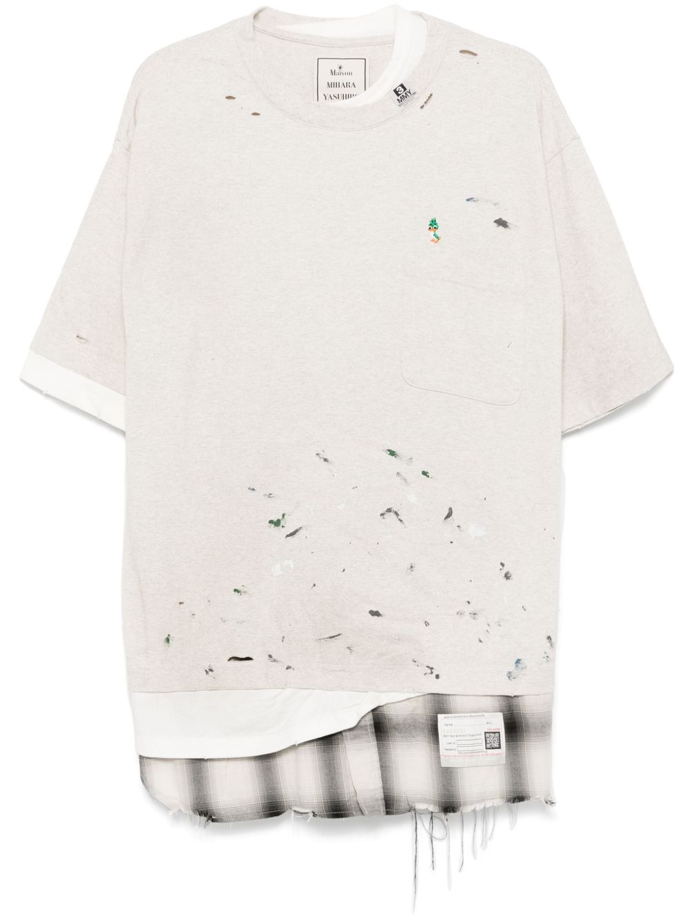 Maison MIHARA YASUHIRO Triple Layered T恤 - 灰色