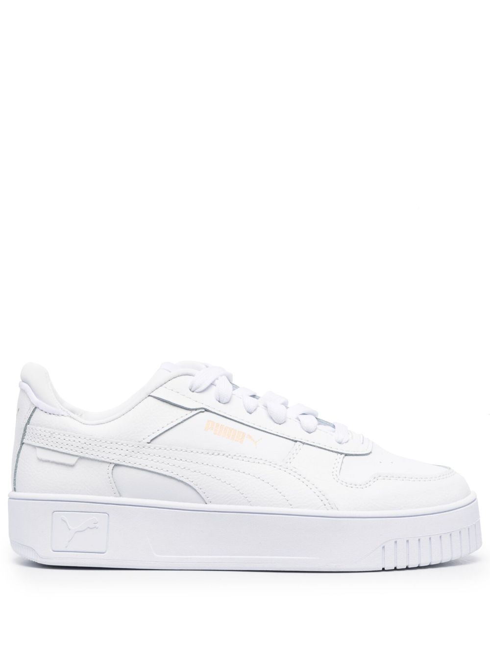 PUMA Carina logo印花运动鞋 - 白色
