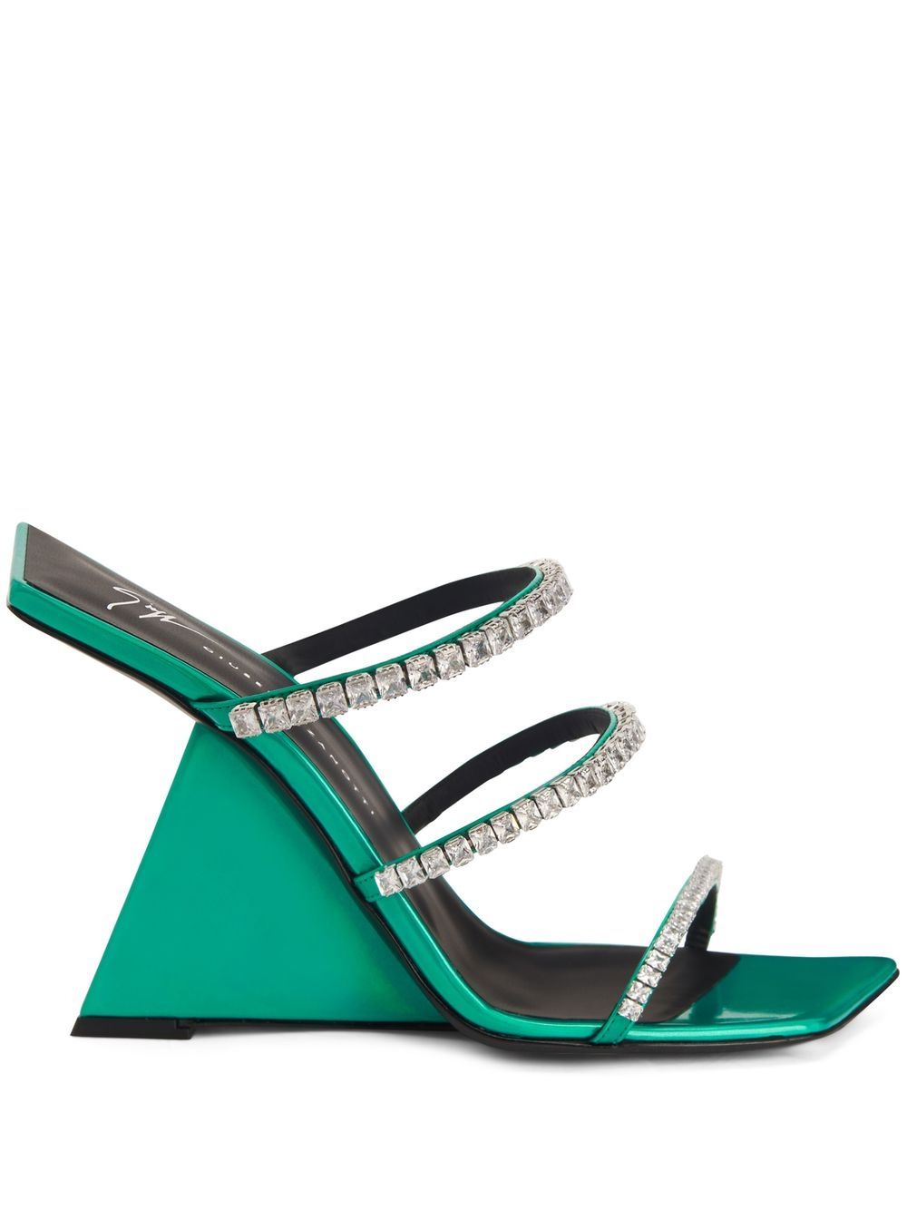 Giuseppe Zanotti Clarence 高跟凉鞋 - 绿色