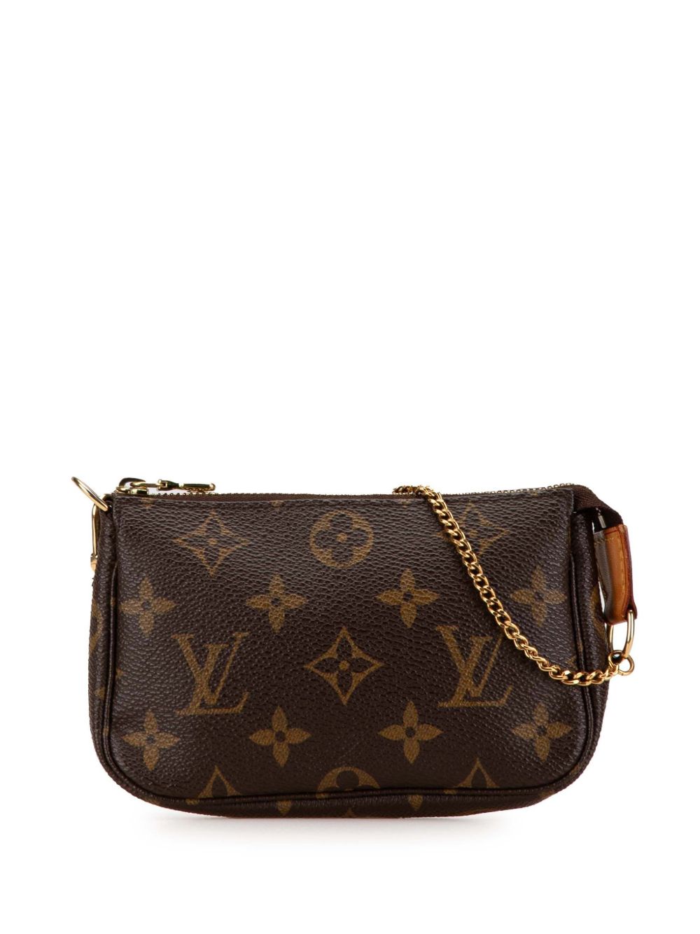 Louis Vuitton Pre-Owned Monogram Mini Pochette Accessoires 手提包（2007年典藏款） - 褐色