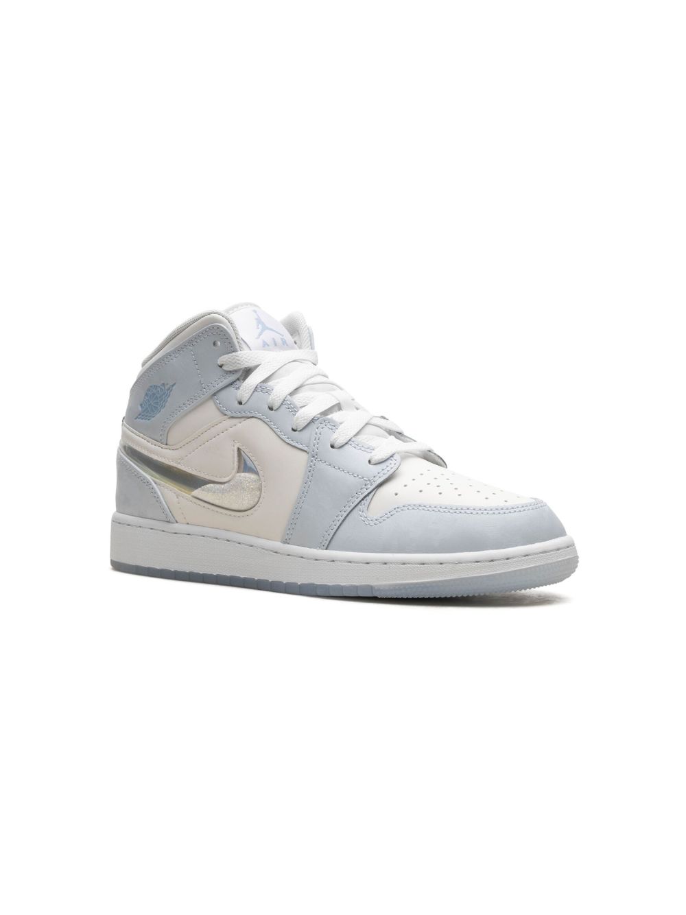 Jordan Kids Air Jordan 1 Mid SE Glitter Swoosh 运动鞋 - 蓝色